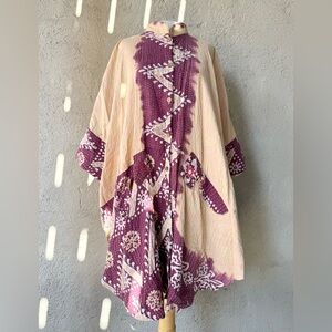 Kantha Free to Be Button Down Shirt/Tunic